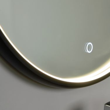Forum SPA-44397 Roc LED Framed Mirror with Demist Black