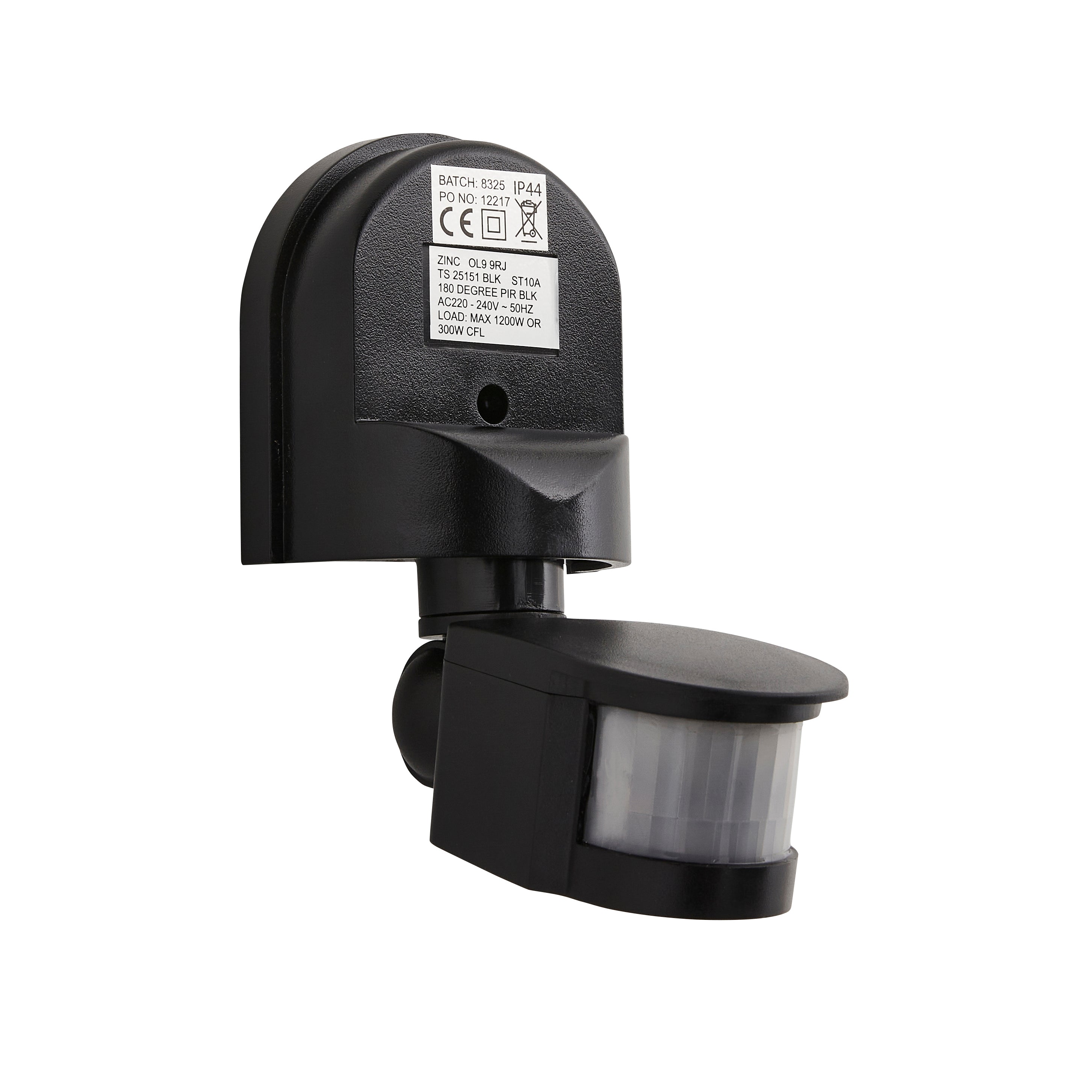 Forum ZN-25151-BLK Dion Outdoor 180 Degree PIR Sensor - Black