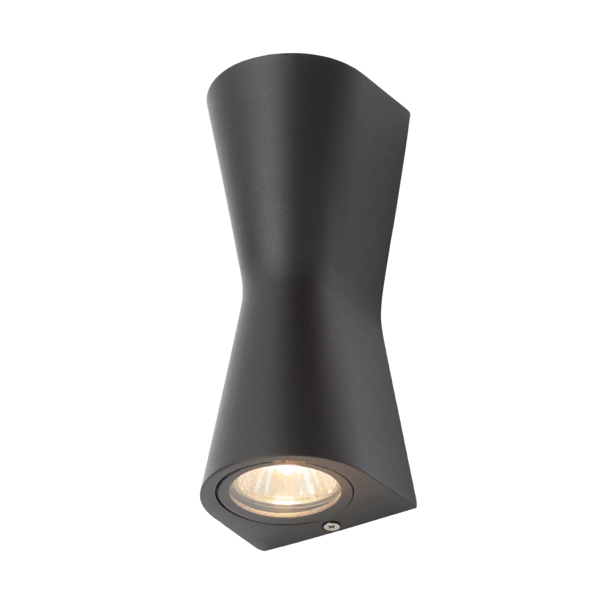 Forum ZN-29347-BLK Skye Outdoor Double Cone Style Up and Down Wall Light, Black