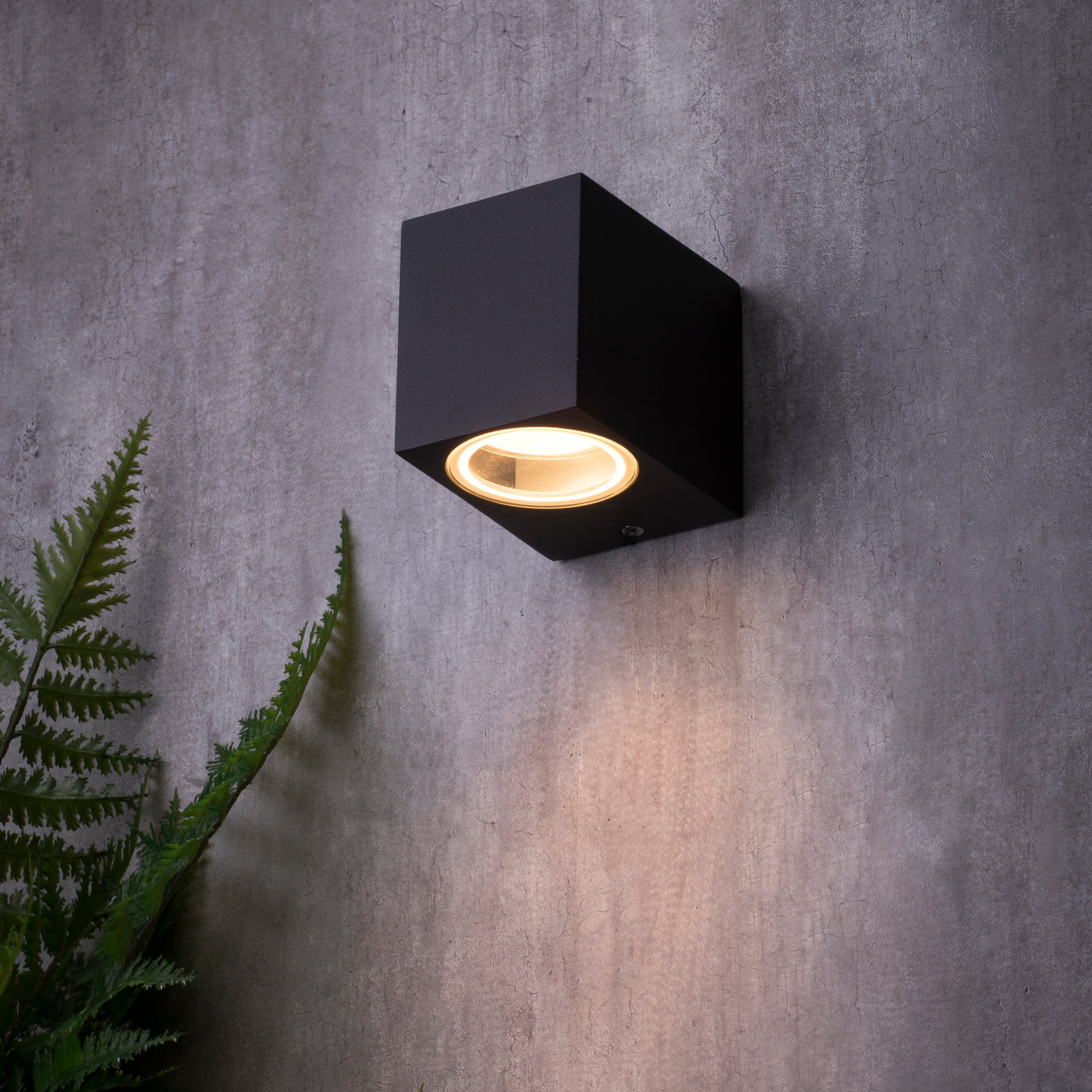 Forum ZN-31758-ANTH Fleet Outdoor Square Wall Down Light, Anthracite