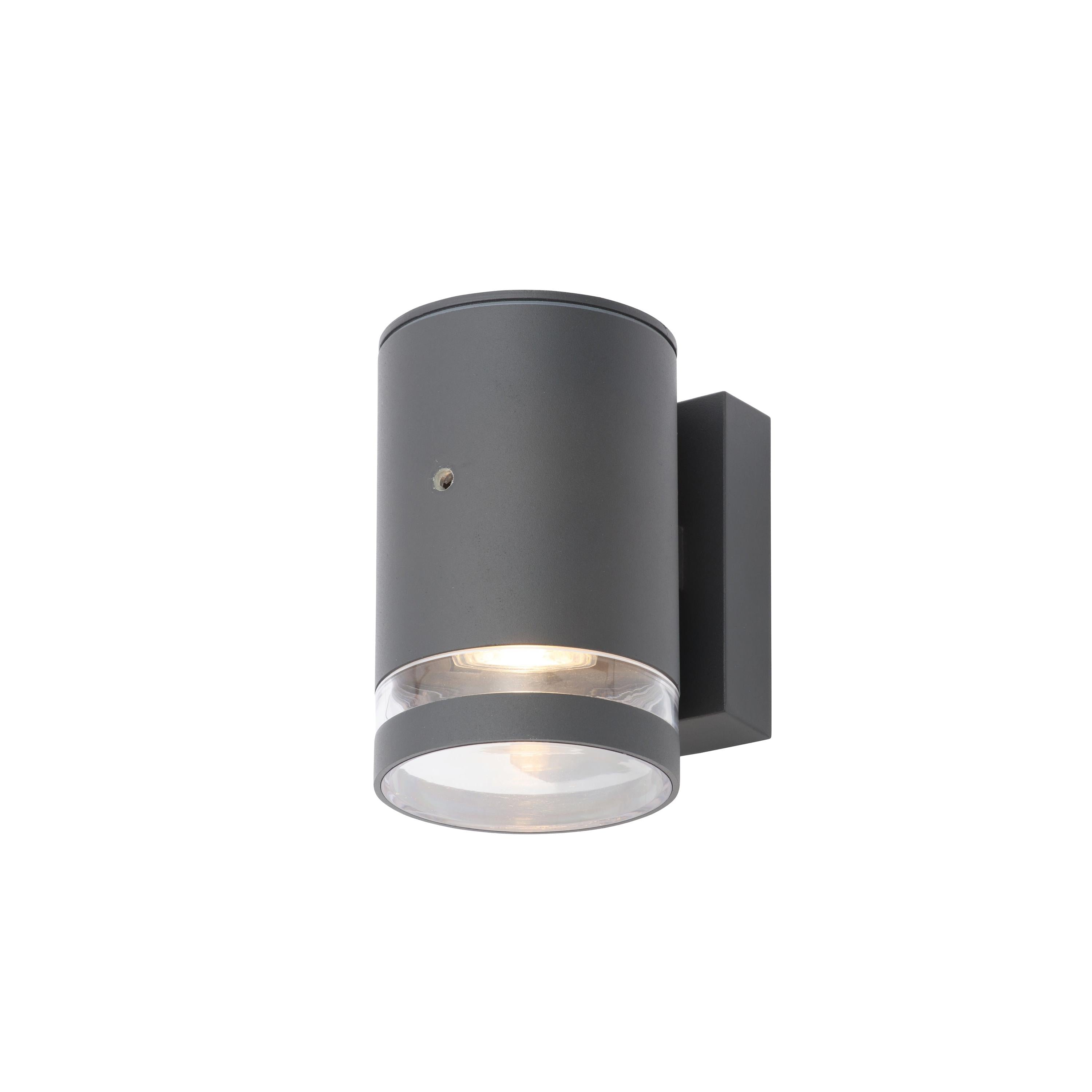 Forum ZN-34043-ANTH Lens Outdoor Wall Light with Photocell, Anthracite
