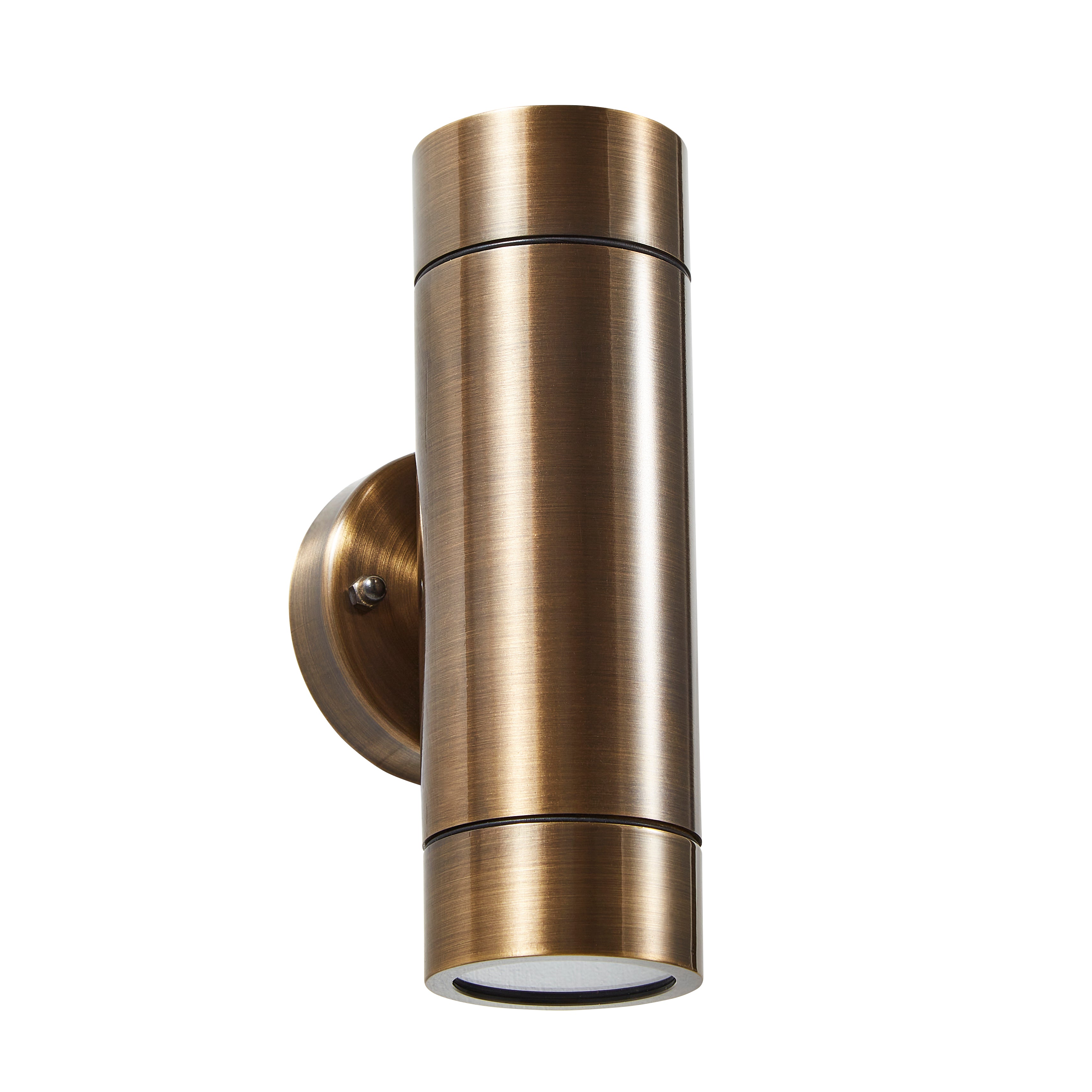 Forum ZN-41102-BRNZ Brac Solid Brass Outdoor Up & Down Wall Light, Bronze