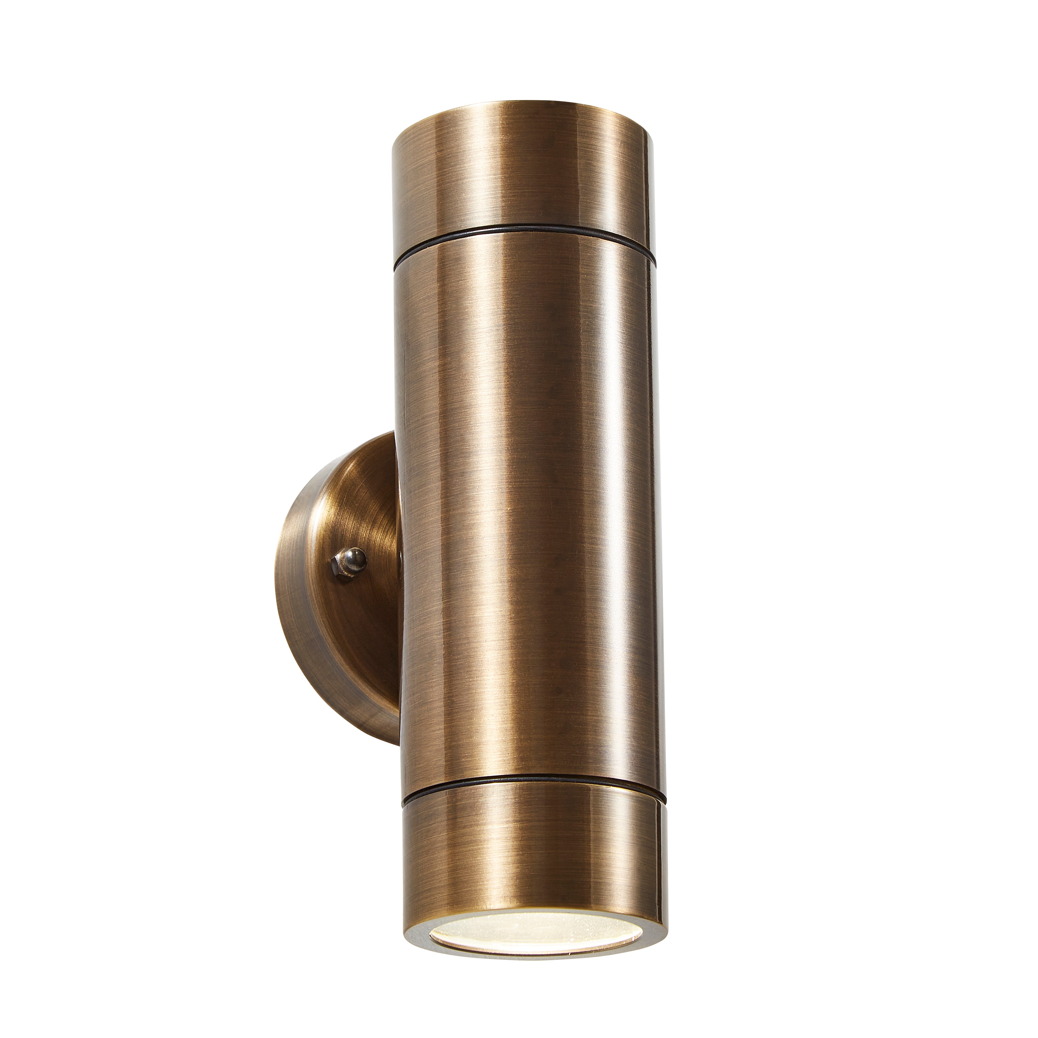 Forum ZN-41102-BRNZ Brac Solid Brass Outdoor Up & Down Wall Light, Bronze