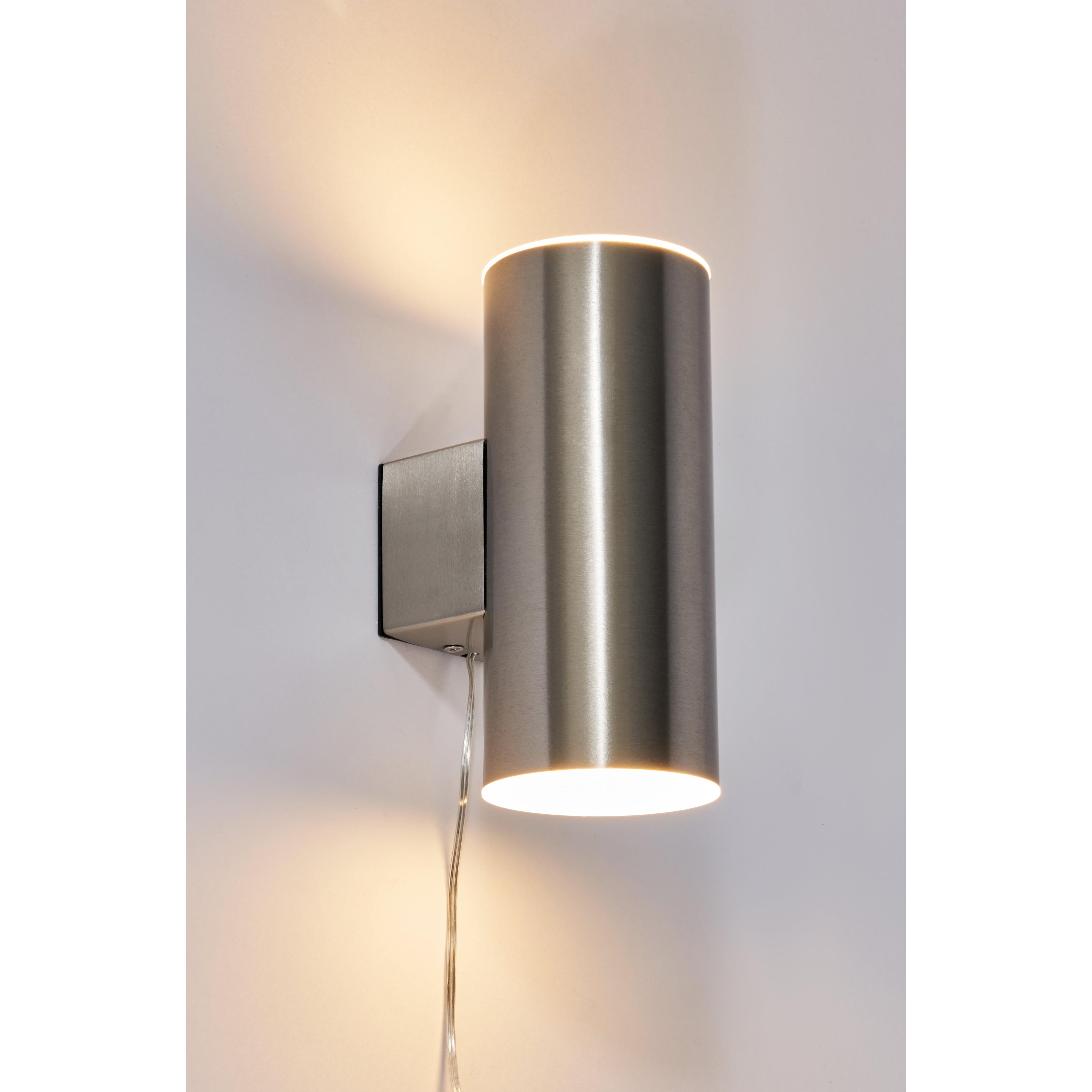 Forum ZN-42040 Eldon Outdoor Solar LED Up and Down Wall Light - Stainless Steel