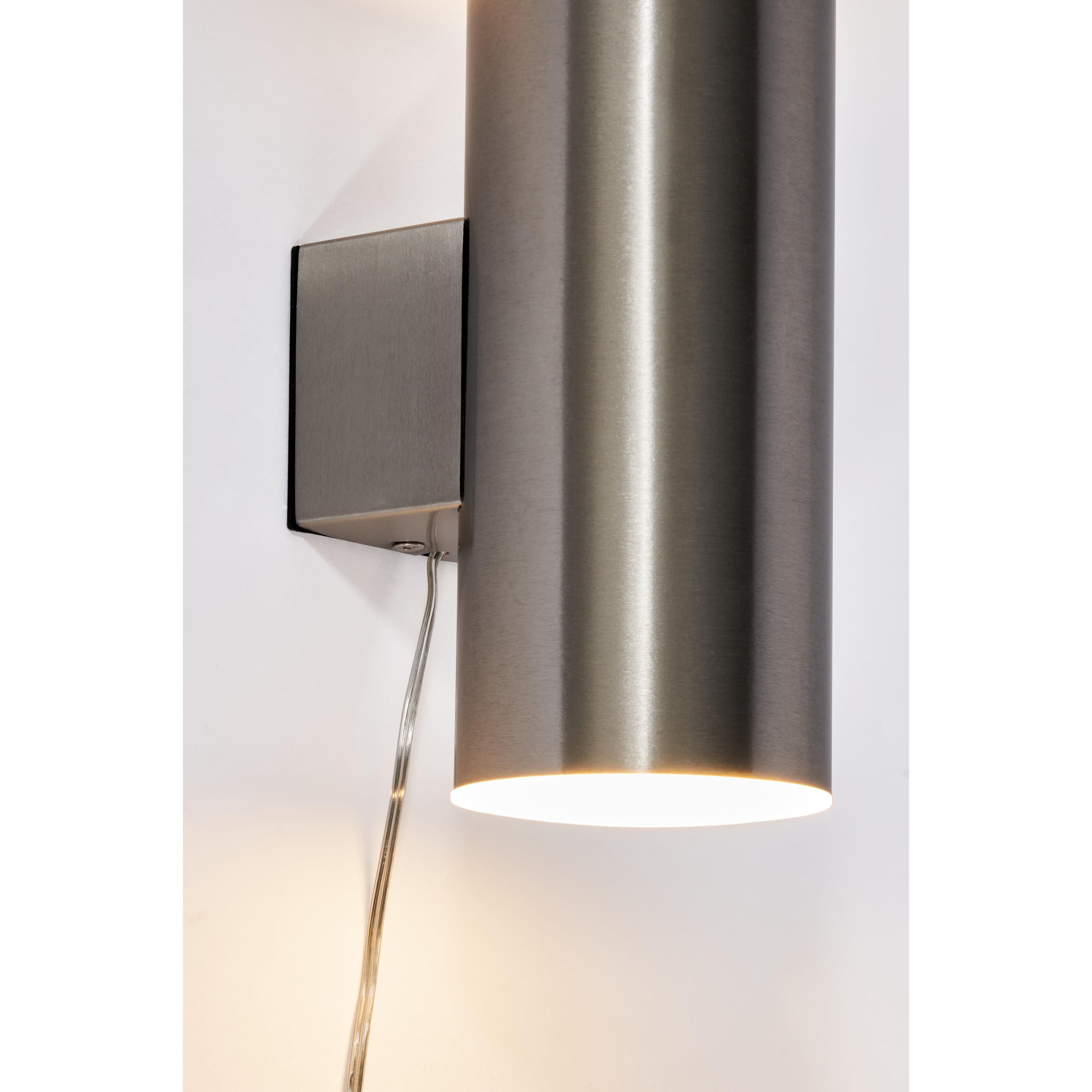 Forum ZN-42040 Eldon Outdoor Solar LED Up and Down Wall Light - Stainless Steel