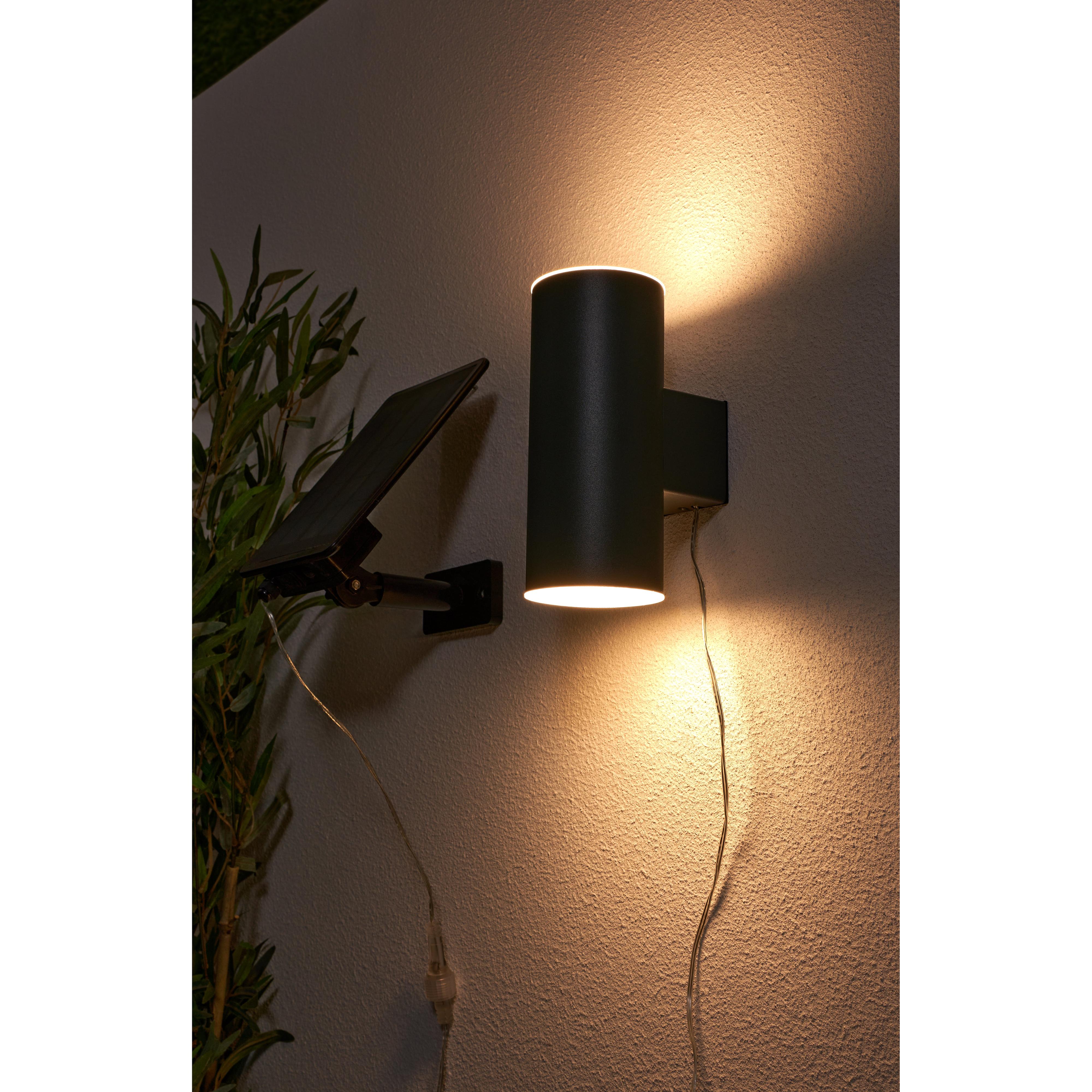 Forum ZN-42041 Eldon Outdoor Solar LED Up and Down Wall Light - Anthracite