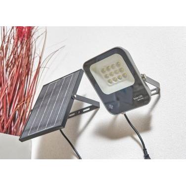 Forum ZN-42052 Denby Outdoor Solar 50 Watt LED Flood Light - Grey