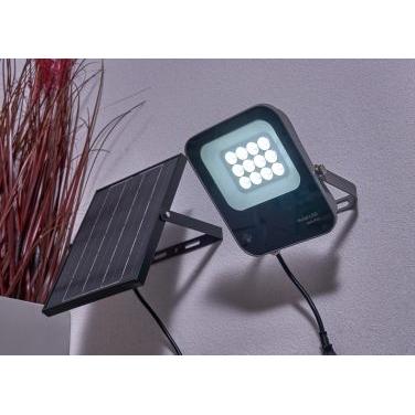 Forum ZN-42052 Denby Outdoor Solar 50 Watt LED Flood Light - Grey