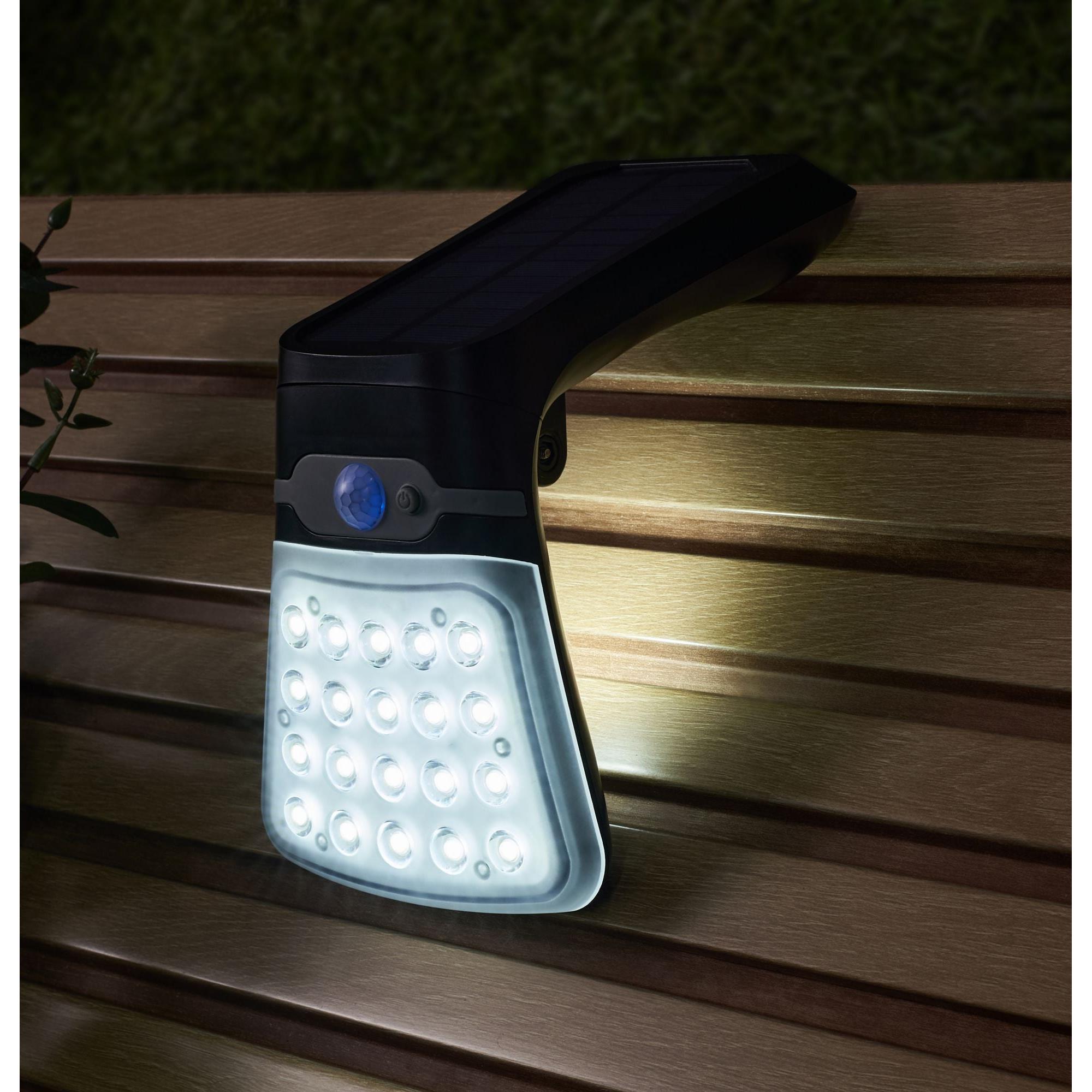 Forum ZN-42055 Blackhall 4 Watt Outdoor Solar LED Flood Light with Sensor - Black