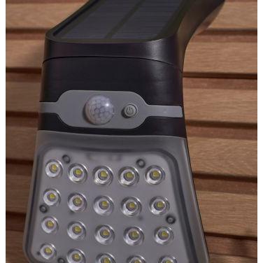 Forum ZN-42055 Blackhall 4 Watt Outdoor Solar LED Flood Light with Sensor - Black