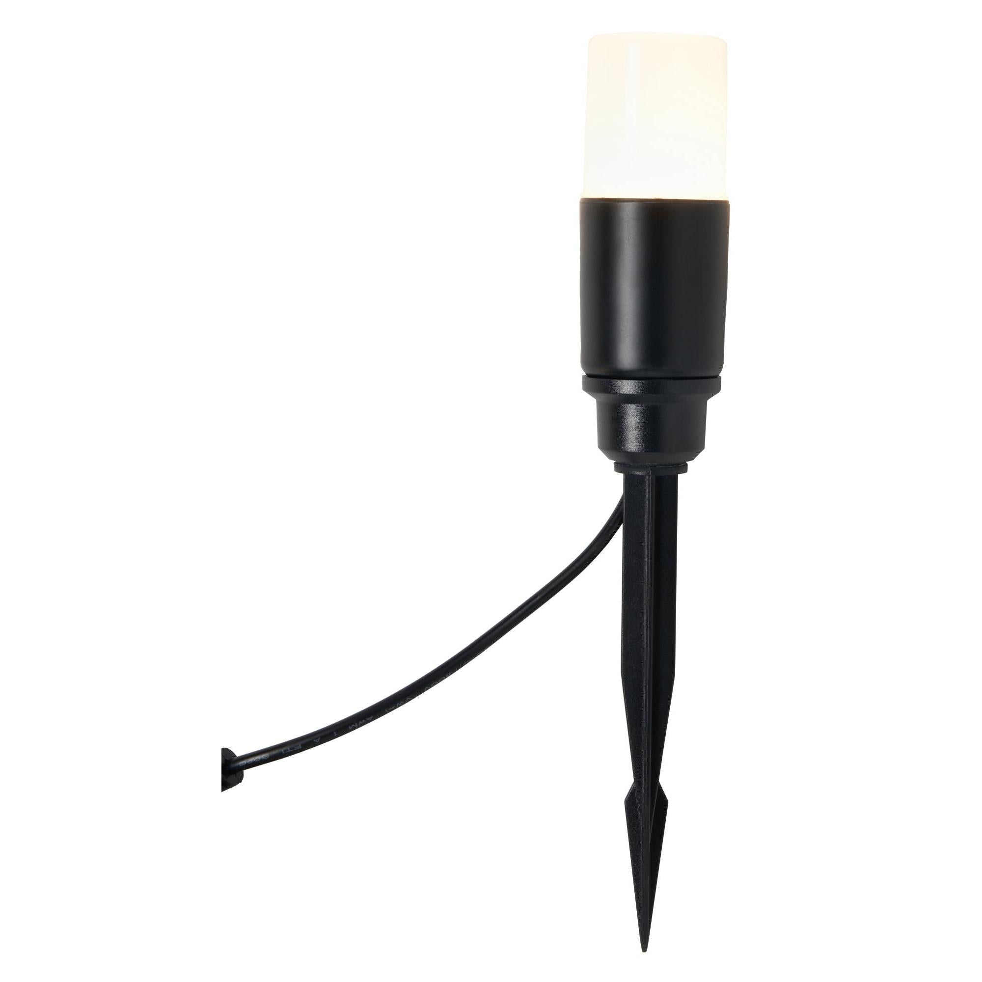 Forum ZN-42059 Daw Outdoor Solar RGB LED Garden Path Spike Lights Kit - Black Pack of 4