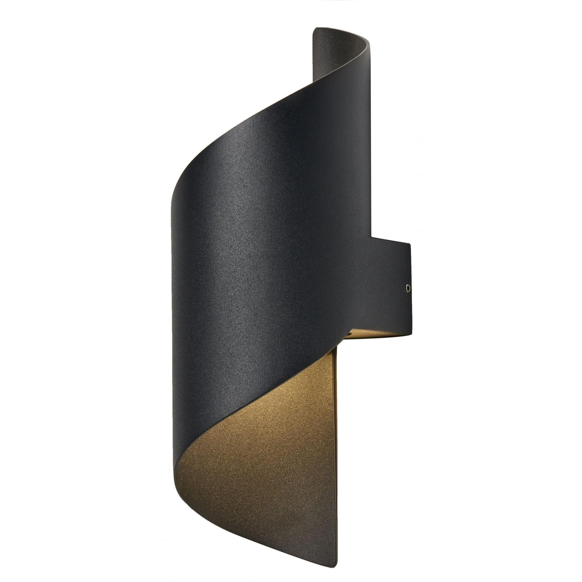 Forum ZN-42066-BLK Bude Outdoor LED Wall Light - Black