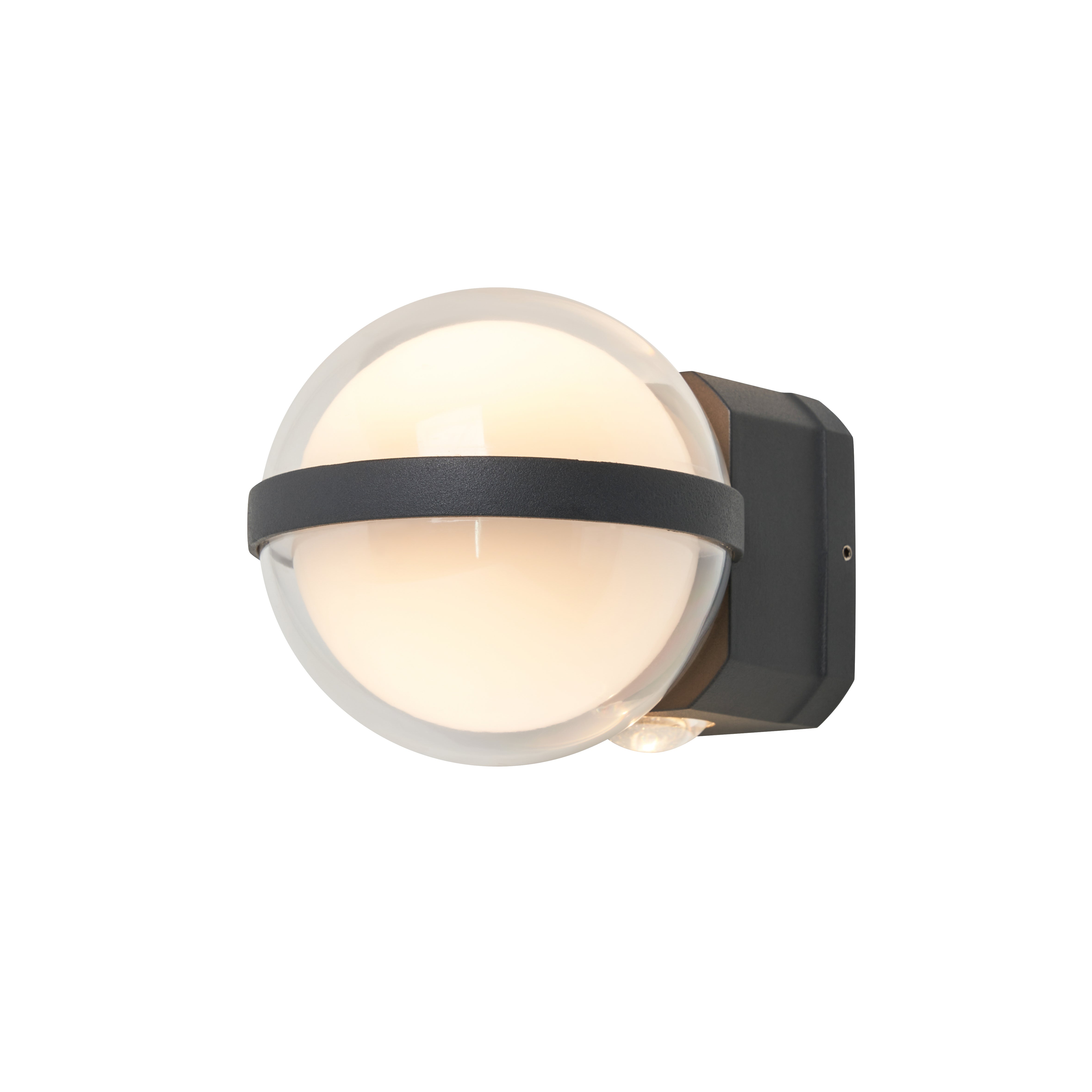 Forum ZN-44218-ANTH Anmo Up and Down LED CCT Outdoor Globe Wall Light, Anthracite