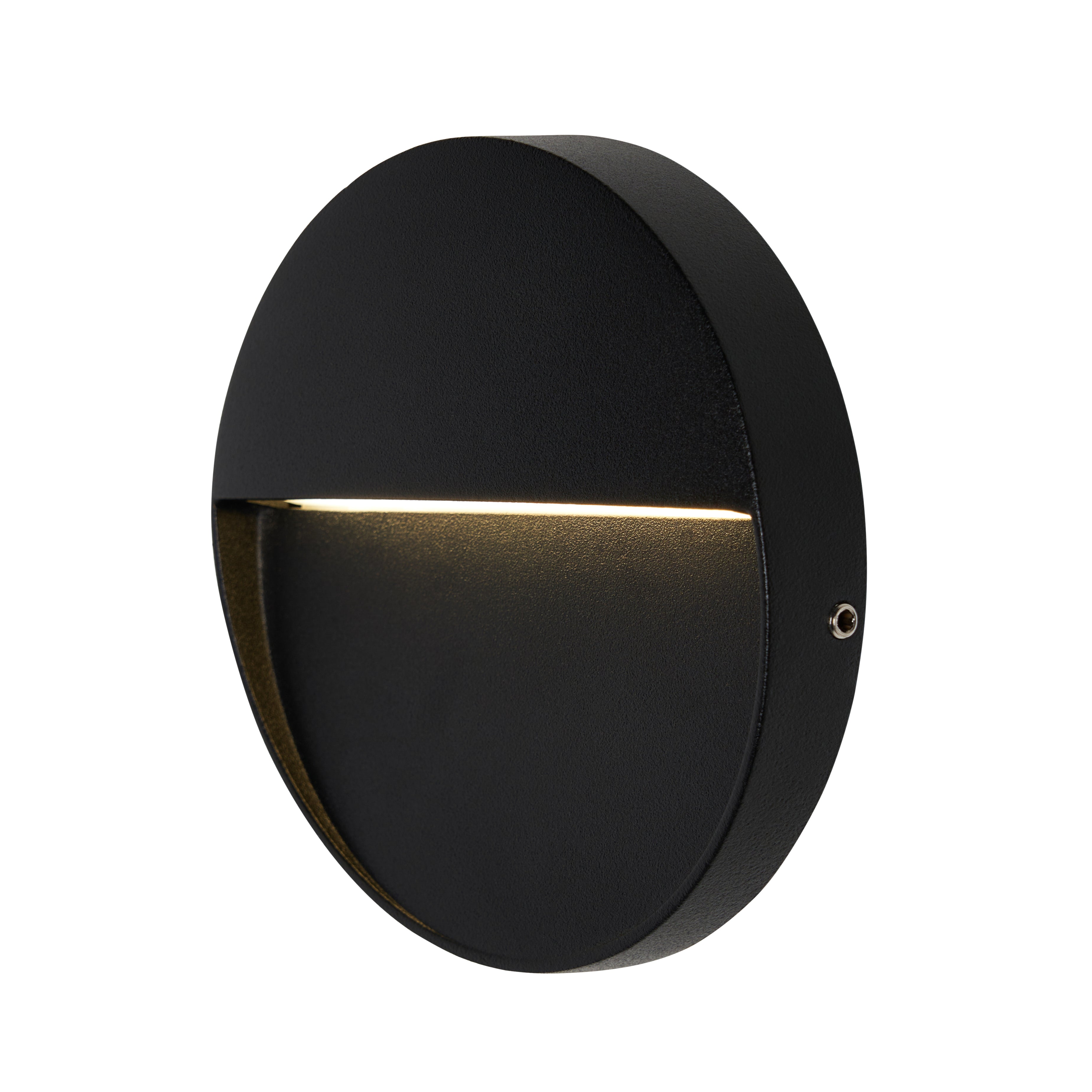 Forum ZN-44236-BLK Onza Outdoor LED 11cm Round Wall Light, Black