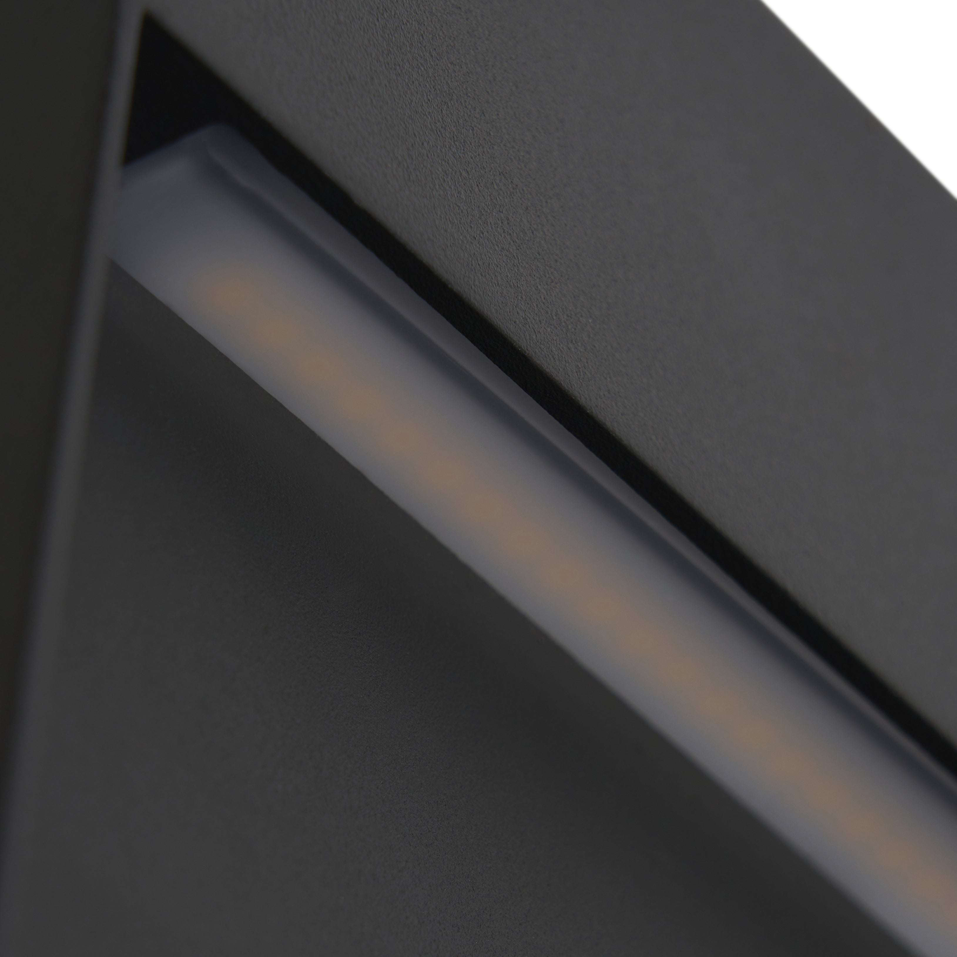 Forum ZN-44239-ANTH Puya Outdoor LED 16cm Square Wall Light, Anthracite