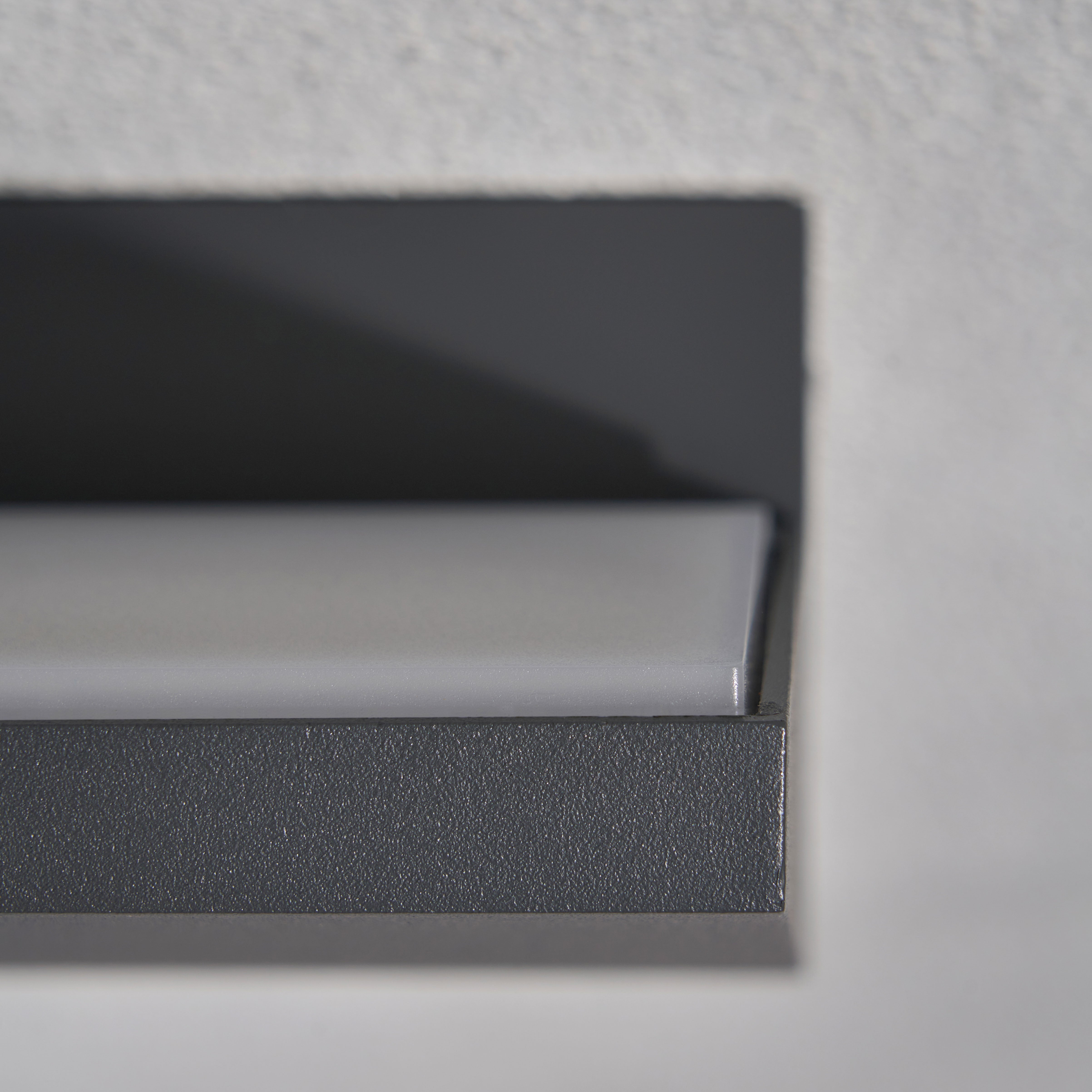 Forum ZN-44245-ANTH Rayu Outdoor LED Up or Down Adjustable Wall Light, Anthracite