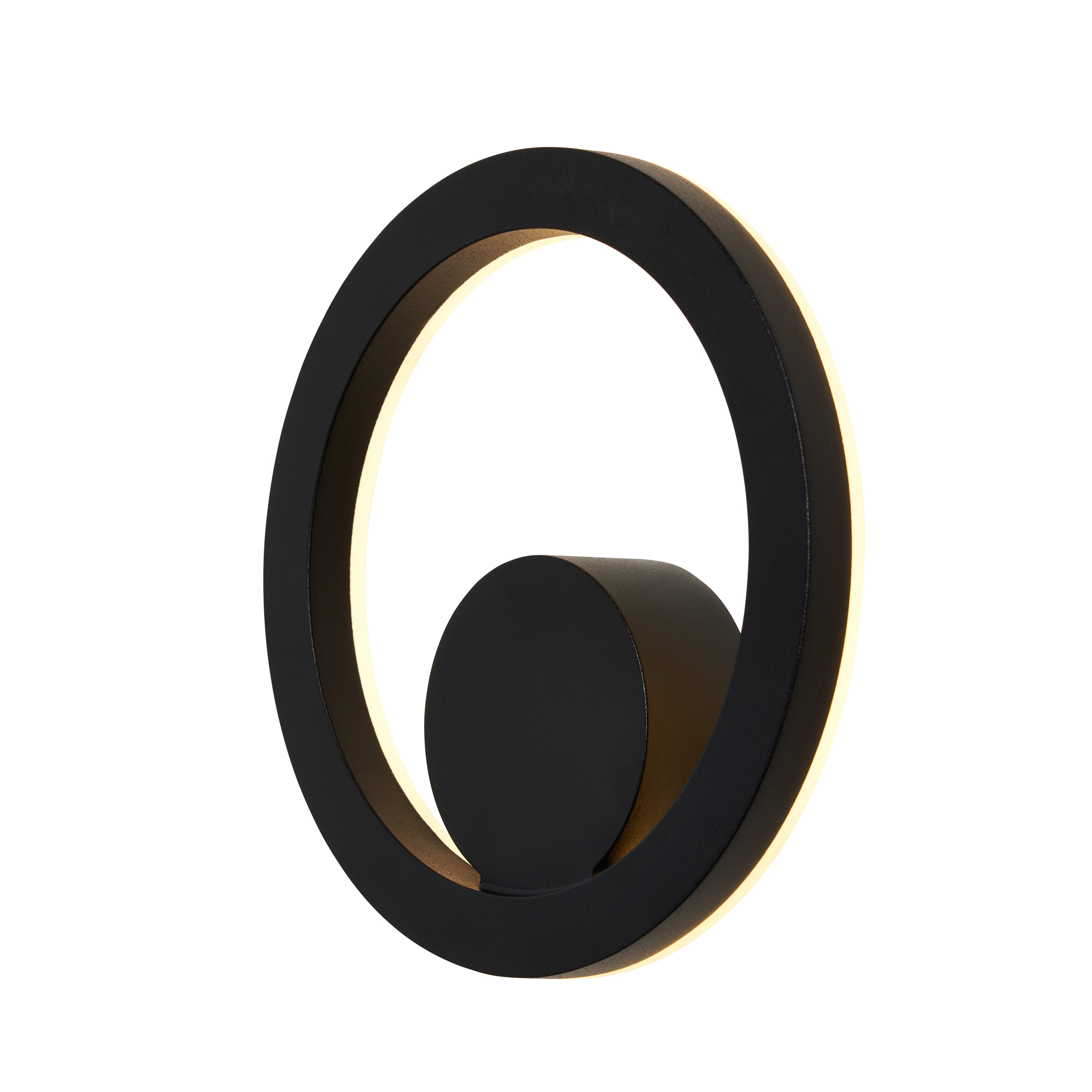 Forum ZN-44251-BLK Eclipse Outdoor LED Circular Wall Light, Black
