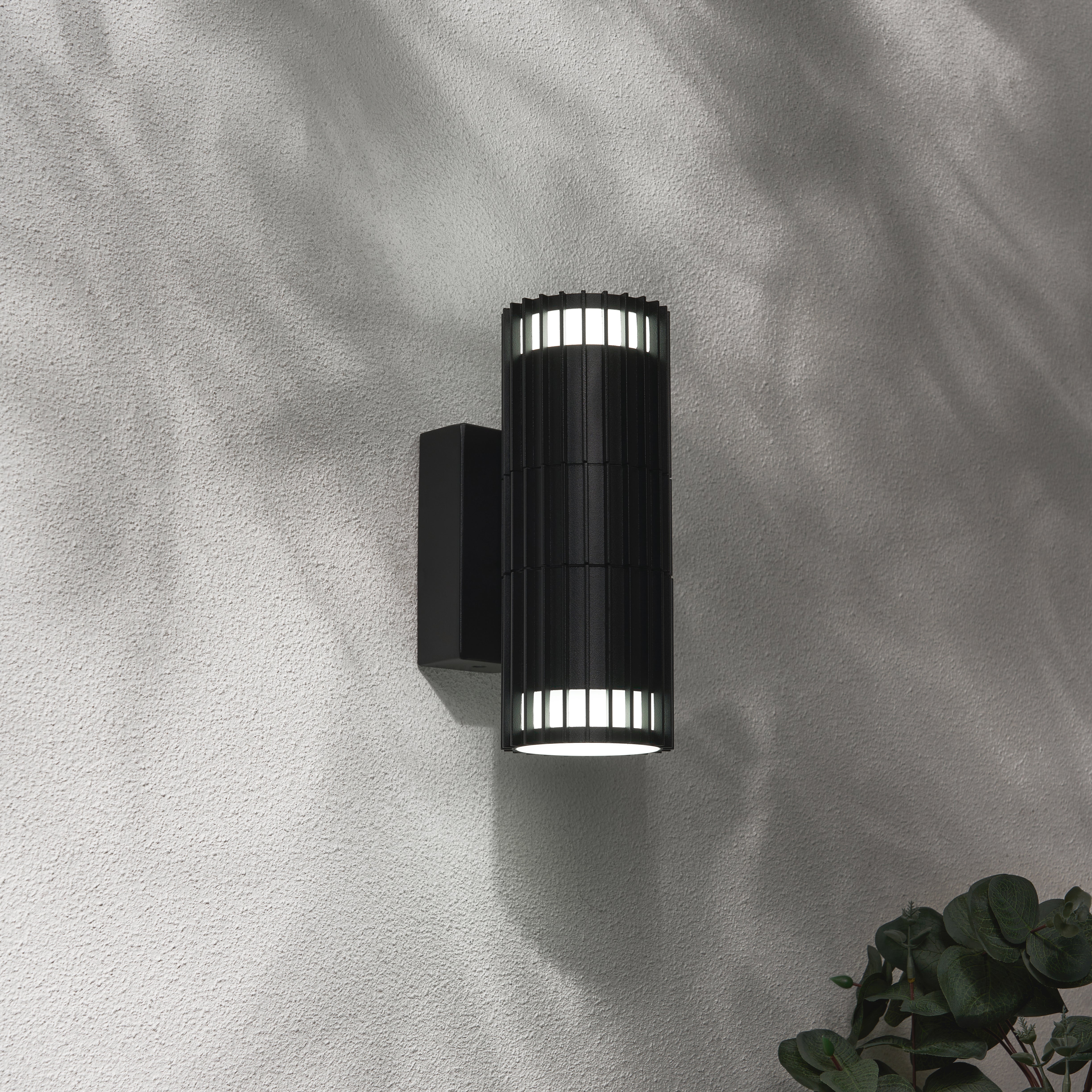Forum ZN-44262-BLK Muto Outdoor Up and Down Wall Light, Black