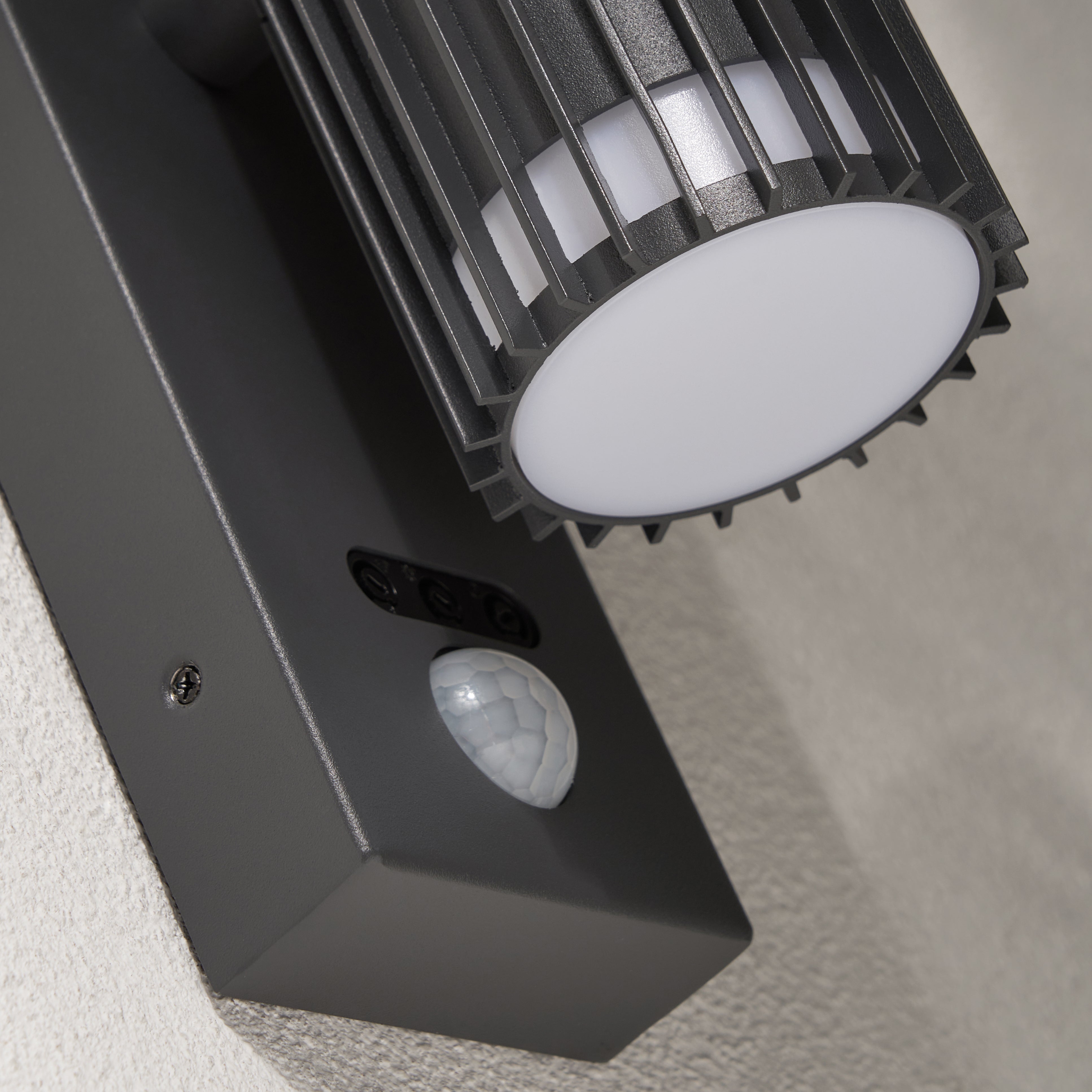Forum ZN-44263-ANTH Muto Outdoor Up and Down Wall Light with PIR Sensor, Anthracite