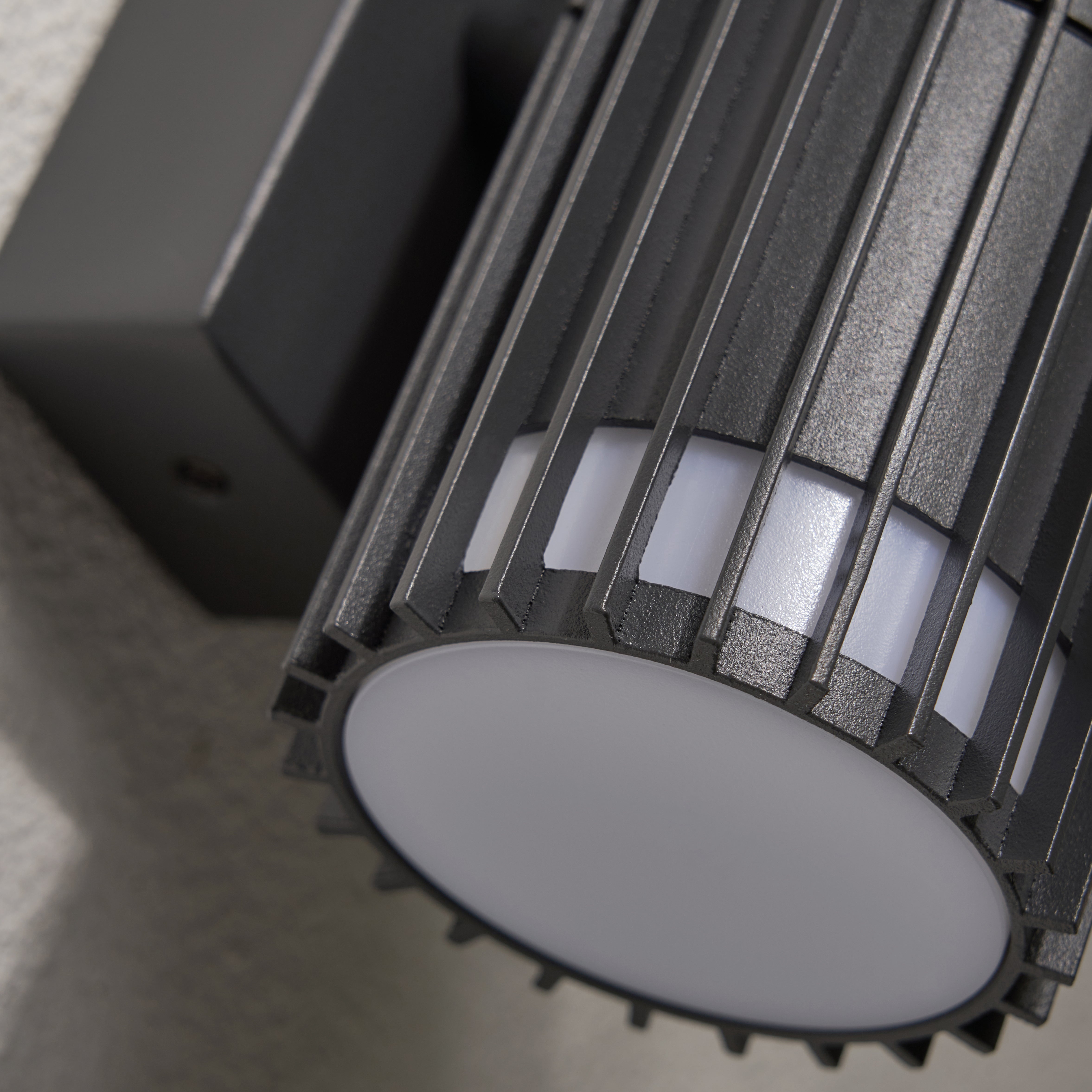Forum ZN-44264-ANTH Muto Outdoor Fixed Down Wall Light, Anthracite