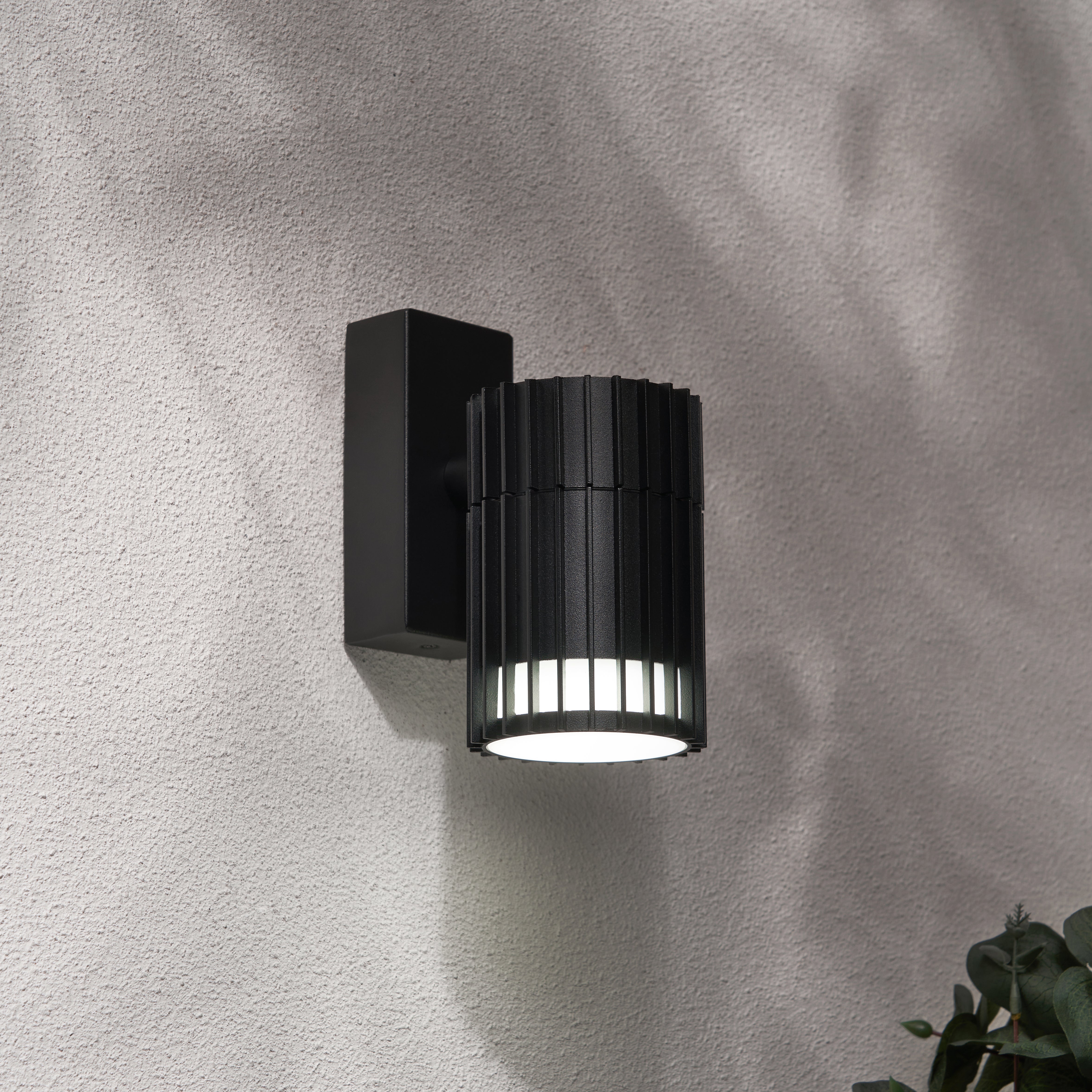 Forum ZN-44264-BLK Muto Outdoor Fixed Down Wall Light, Black