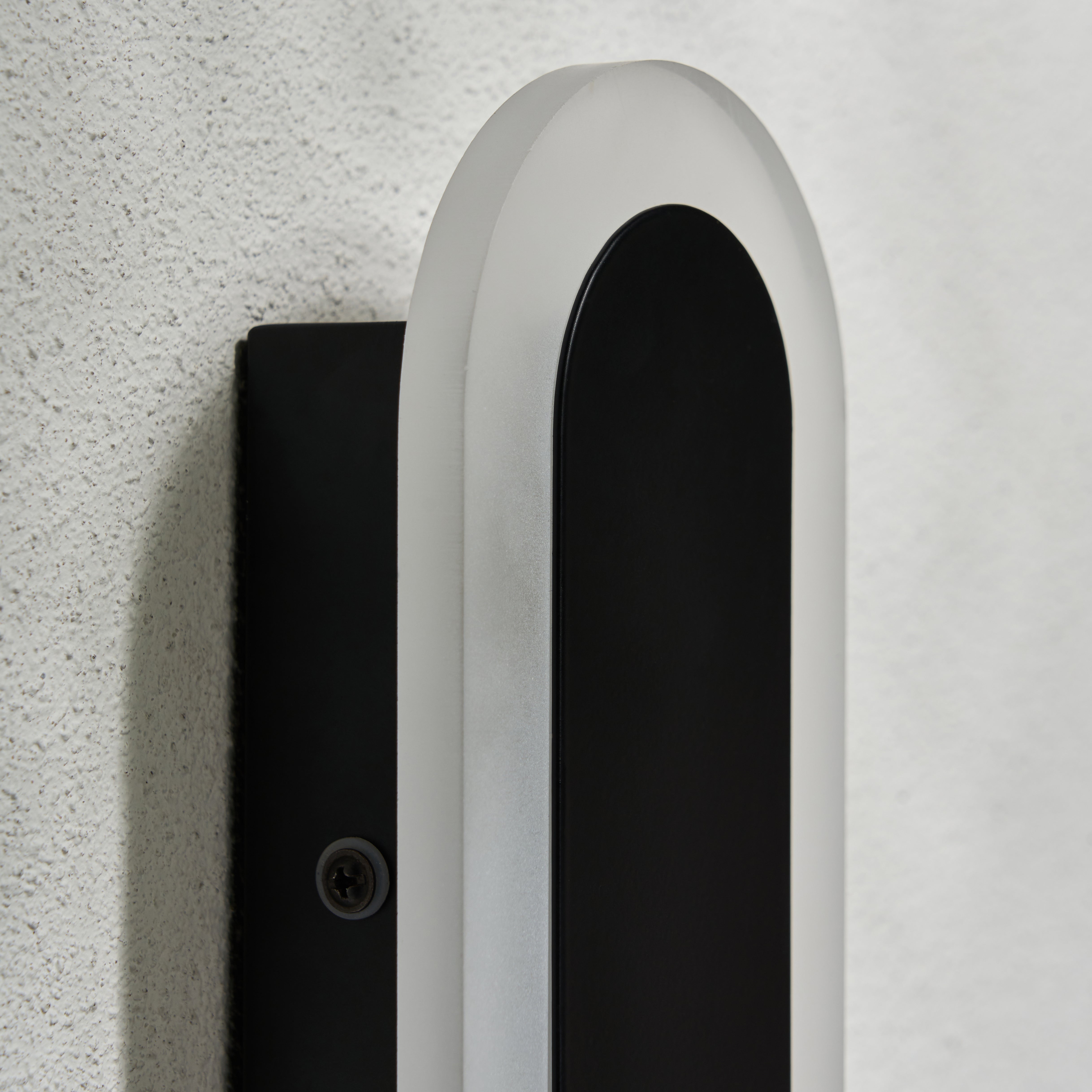 Forum ZN-44554-BLK Ren 16 Watt Outdoor CCT Linear Wall Light, Black