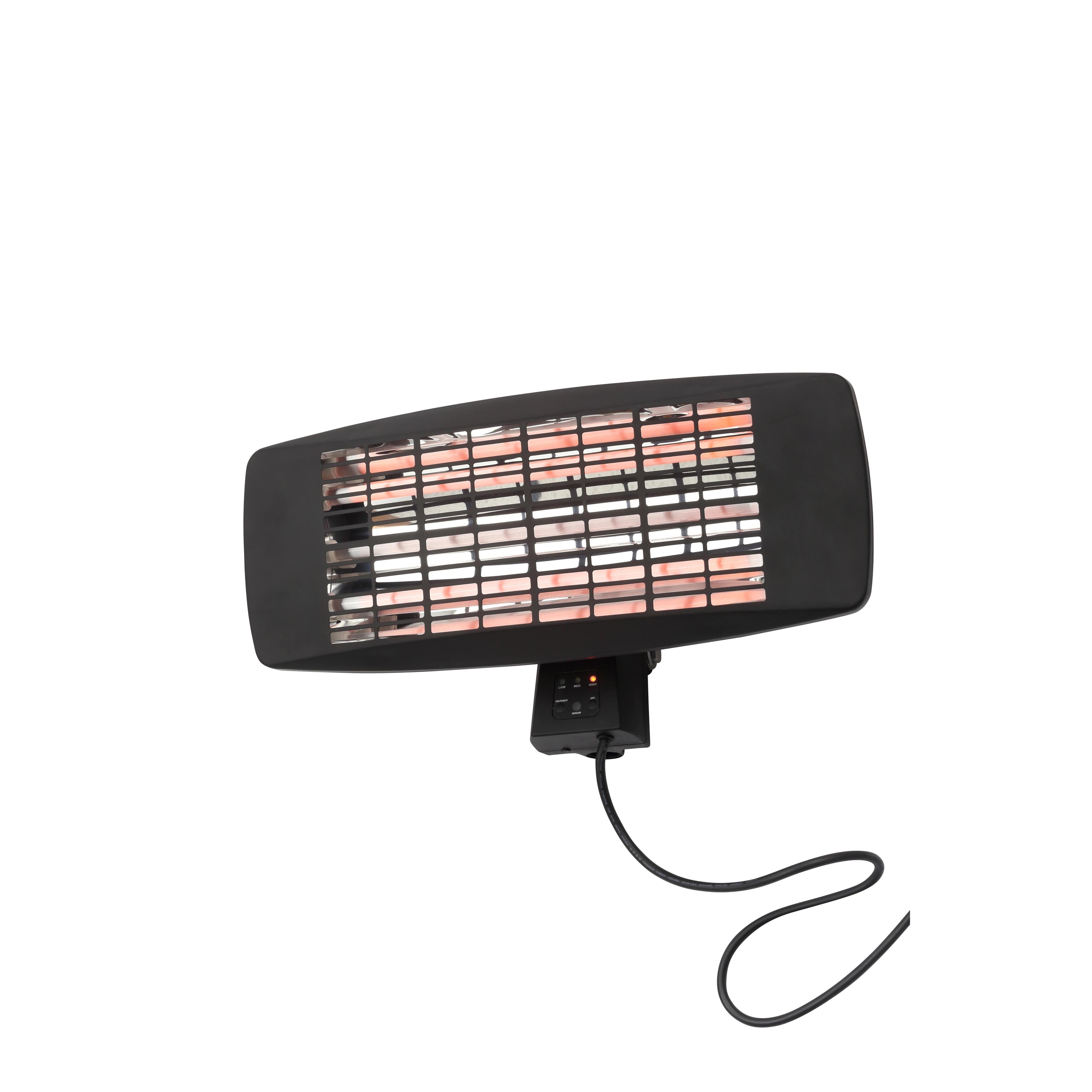 Forum ZR-32297-BLK Wall Mnt Patio Heater Vari Wat