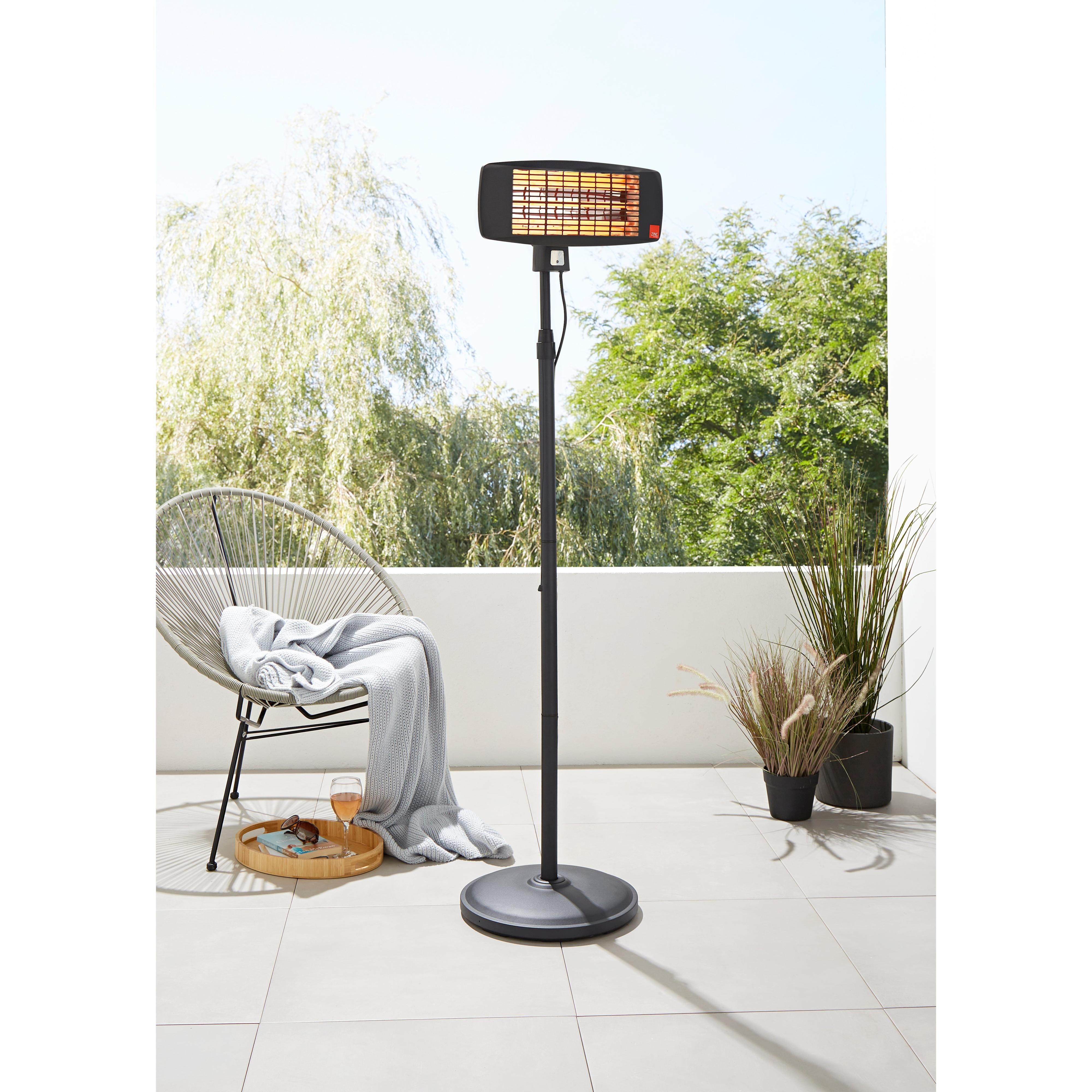 Forum ZR-32297-BLK Wall Mnt Patio Heater Vari Wat