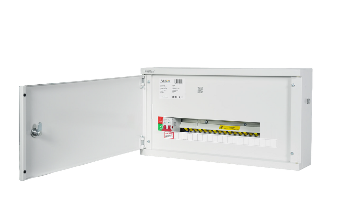 FuseBox HSP26 26 Way SP&N Horizontal Distribution Board c/w Main Switch