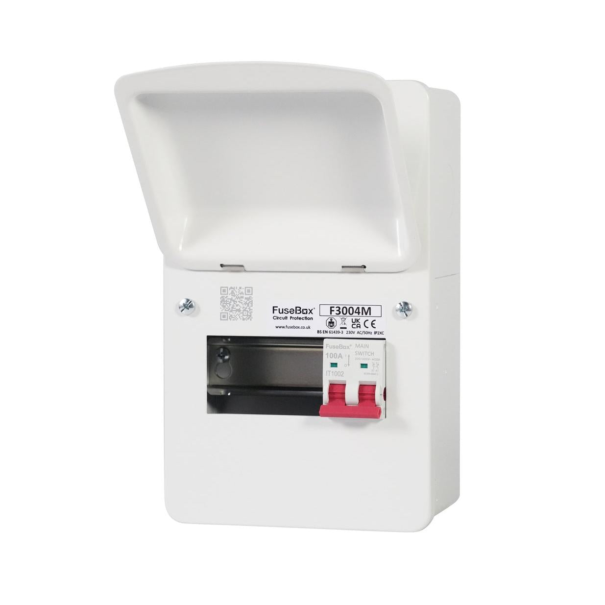 FuseBox F3004M 4 Way Main Switch RCBO Consumer Unit