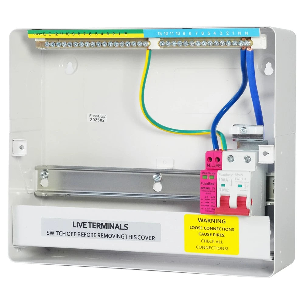 FuseBox F3011MZ 11 Way RCBO Consumer Unit With T2 SPD