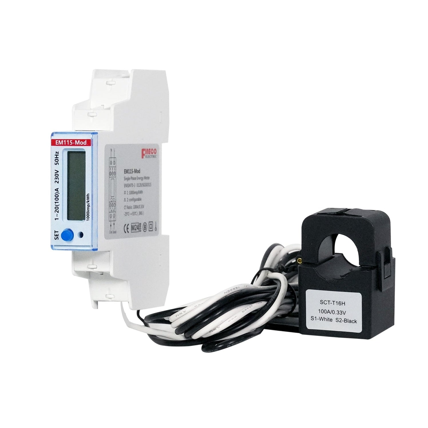 FuseBox KWHEM115 100A CT (Split Core) MODBUS KWH Meter MID