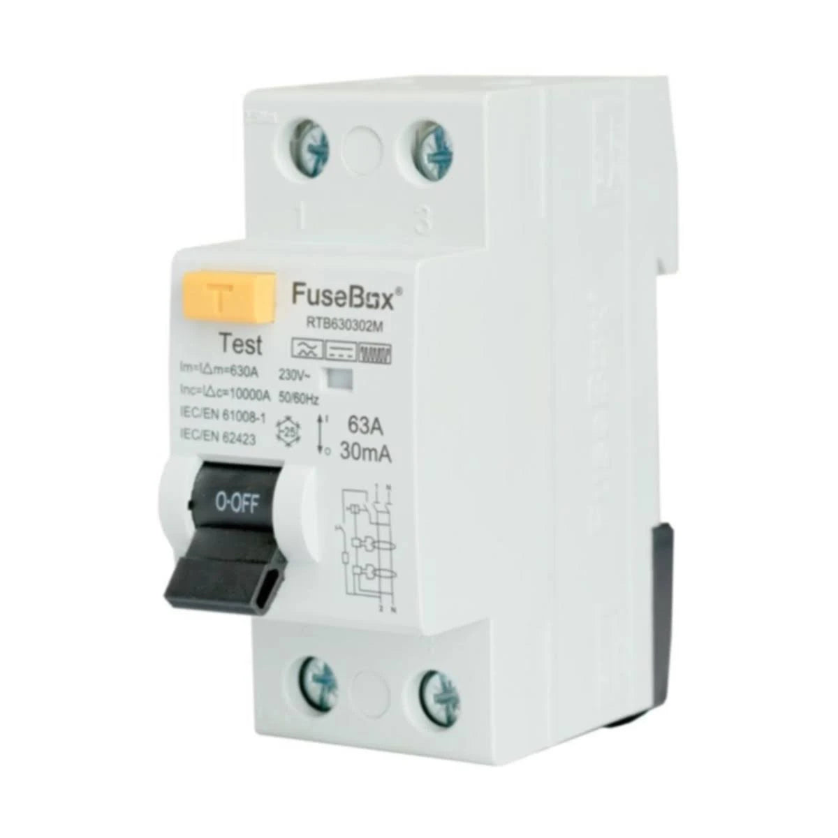 FuseBox RTB630302M DP RCD TYPE B 63A 30mA