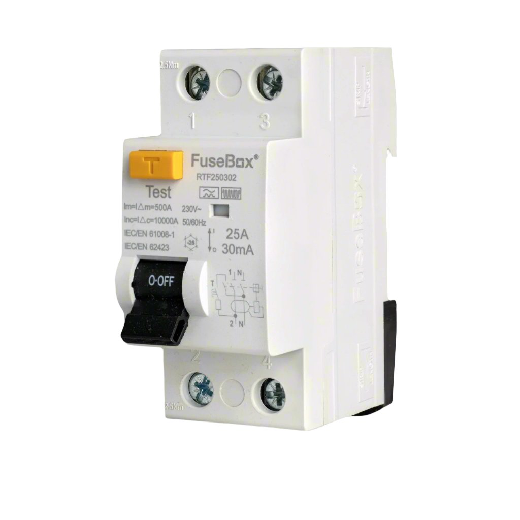 FuseBox RTF250302 Type F RCD 25A 30mA 2P