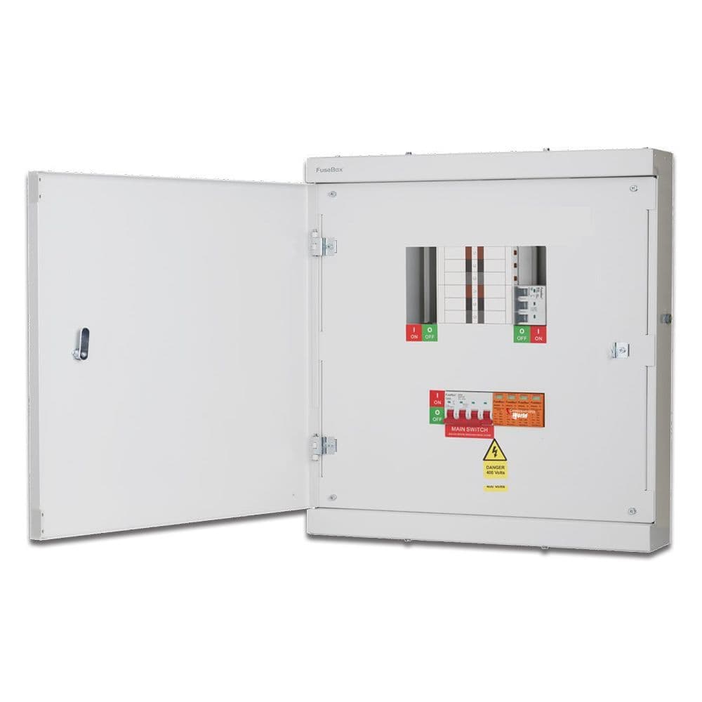 FuseBox TPN03FBX 3 Way 125A Three Phase Board