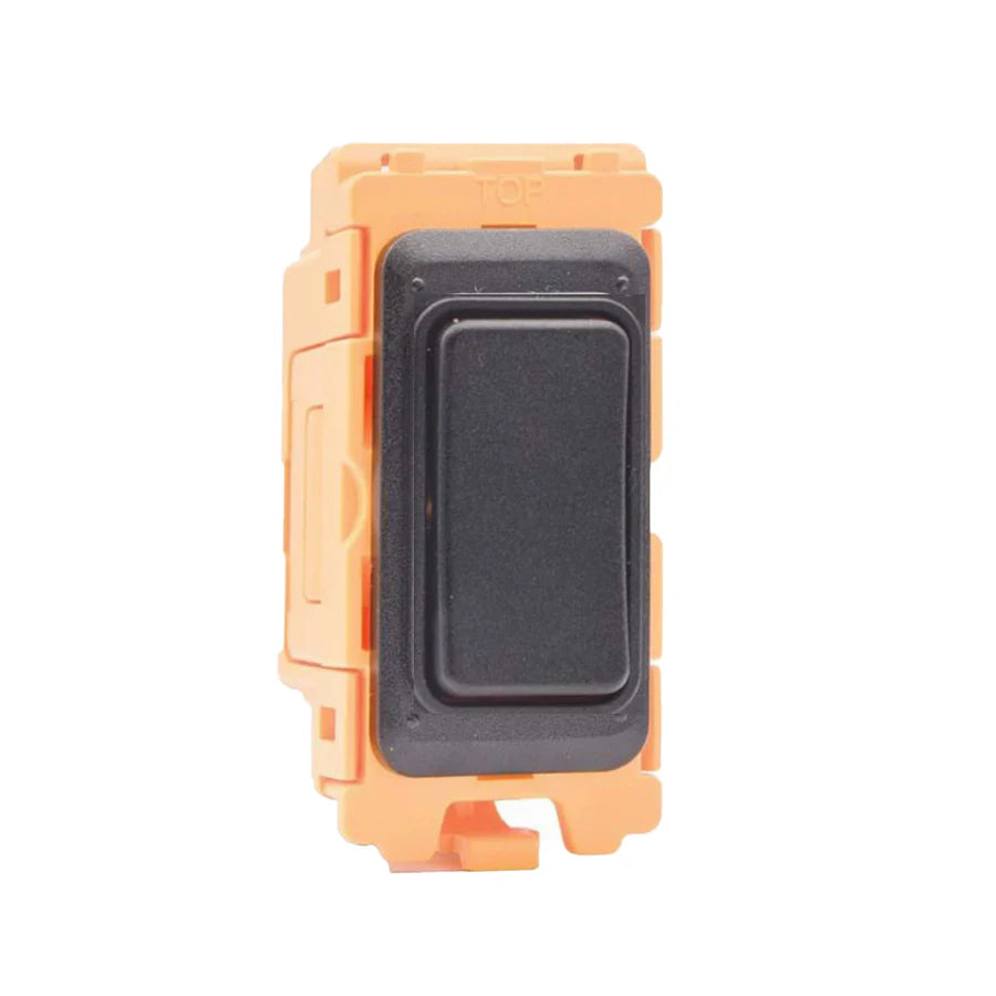 GRID-IT FL FL312-BL 20AX Intermediate Rocker Module + Bezel with Black/Black Inserts