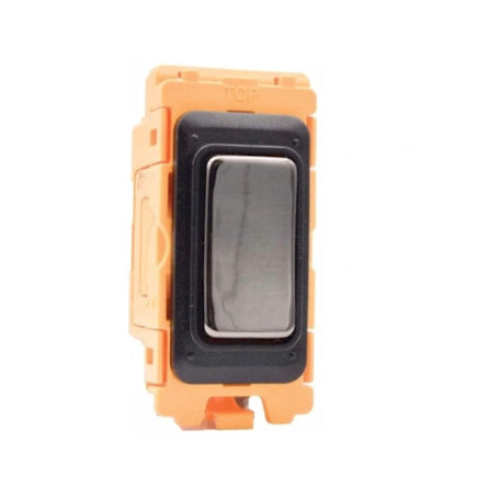 GRID-IT FL FLDP-BK 20AX Double Pole Rocker Module + Bezel with Black Nickel/Black Inserts