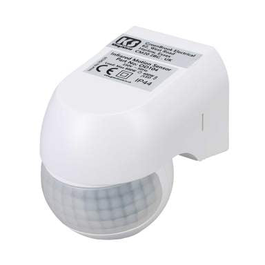 Greenbrook OD104 180° PIR Motion Detector IP44 White