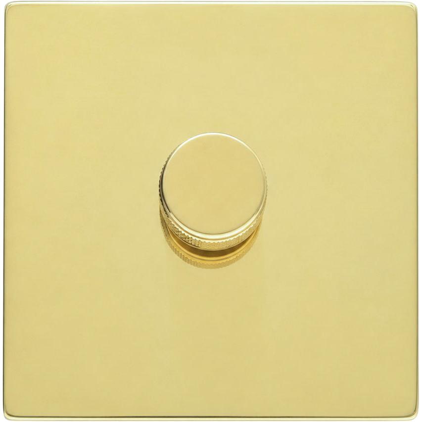 Hamilton 71C1XL-SD250MW-K Hartland CFX Polished Brass 1g Wi-Fi Rotary Master LED Dimmer Polished Brass) c/w PB Knurled Knob