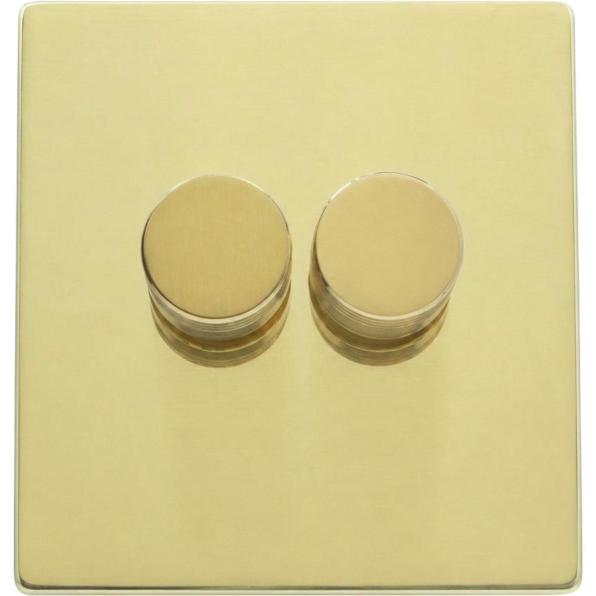 Hamilton 71C2XL-SD-COMP-3 Hartland CFX Polished Brass 2g Rotary Companion Controller Polished Brass c/w PB 3Line Knob