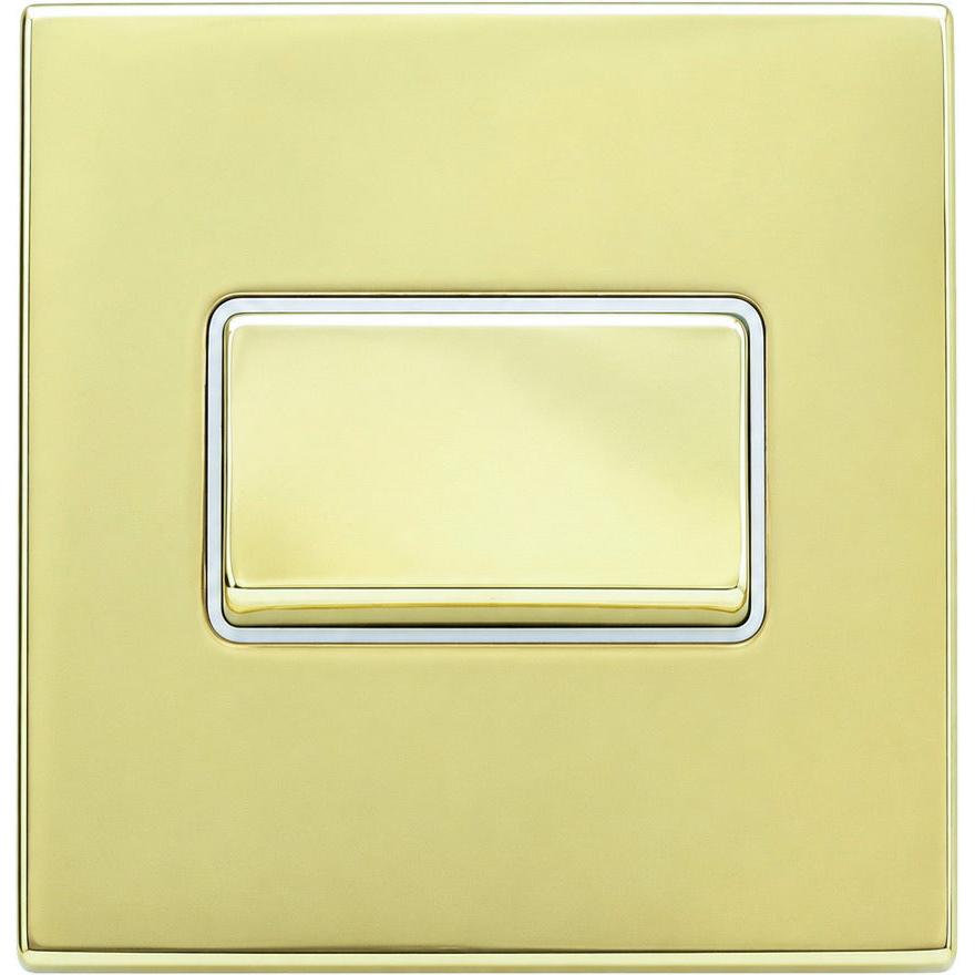 Hamilton 71CTPPB-W Hartland CFX Polished Brass 1 gang 10A Triple Pole Rocker Polished Brass/White