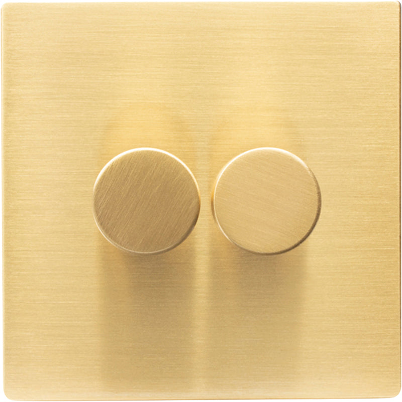Hamilton 72C2XL-SD250MW-3 Hartland CFX Satin Brass 2g Wi-Fi Rotary Master LED Dimmer Satin Brass) c/w SB 3Line Knob