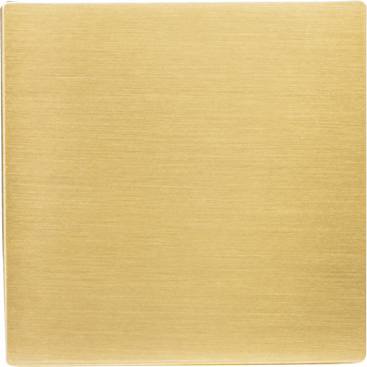 Hamilton 72CBPS Hartland CFX Satin Brass Single Blank Plate