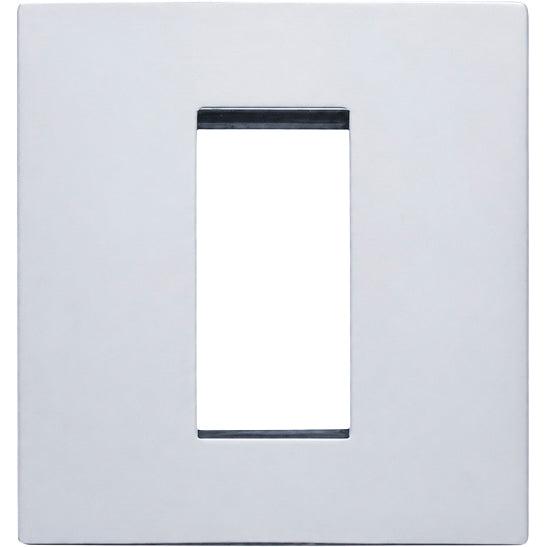 Hamilton 77CEURO1 Hartland CFX EuroFix Bright Chrome Single Plate complete with 1 EuroFix Aperture 25x50mm and Grid