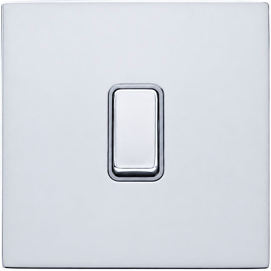 Hamilton 77CRTSBC-QG Hartland CFX Bright Chrome 1 gang 20AX Push To Make/Push to Break Retractive Rocker Bright Chrome/Quartz Grey