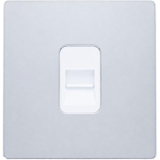 Hamilton 77CTCSW Hartland CFX Bright Chrome 1 gang Telephone Slave White