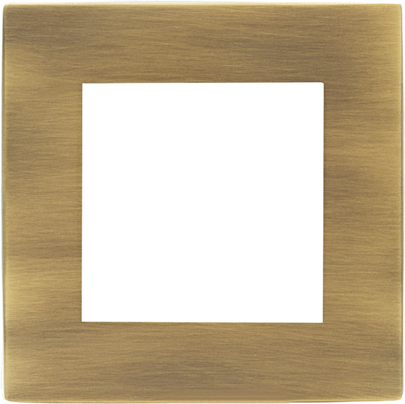 Hamilton 79CEURO2 Hartland CFX EuroFix Antique Brass Single Plate complete with 2 EuroFix Apertures 50x50mm and Grid