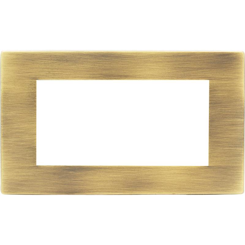 Hamilton 79CEURO4 Hartland CFX EuroFix Antique Brass Double Plate complete with 4 EuroFix Apertures 100x50mm and Grid