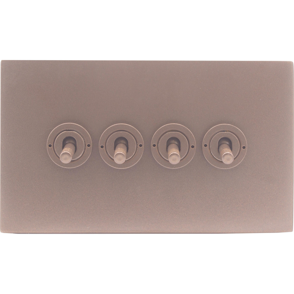 Hamilton 7BGCT24-3 Hartland CFX Bassalt Gray 4 gang 20AX 2 Way Toggle Bassalt Gray c/w BG 3Line Toggle