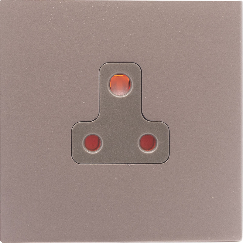 Hamilton 7BGCUS5QG Hartland CFX Basalt Gray 1 gang 5A Unswitched Socket Quartz Grey